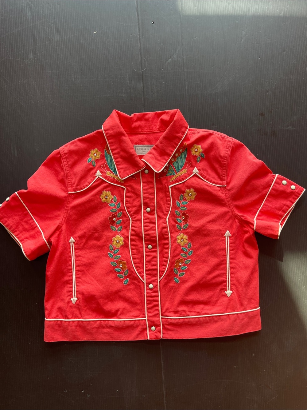 Double D Ranch Western Shirt-Jacket
Western Style
Size XL